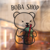 Boba Tee, Blubble Milch Tee Fensteraufkleber (Blatt 2)
