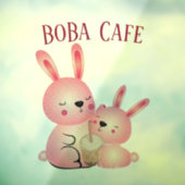 Boba Tee, Blubble Milch Tee Fensteraufkleber (Blatt 3)