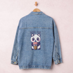 Boba Tee, Blubble Milch Tee Jeansjacke