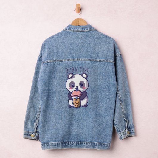 Boba Tee, Blubble Milch Tee Jeansjacke (Hangar)