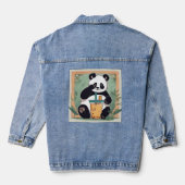 Boba Tee, Blubble Milch Tee Jeansjacke (Rückseite)