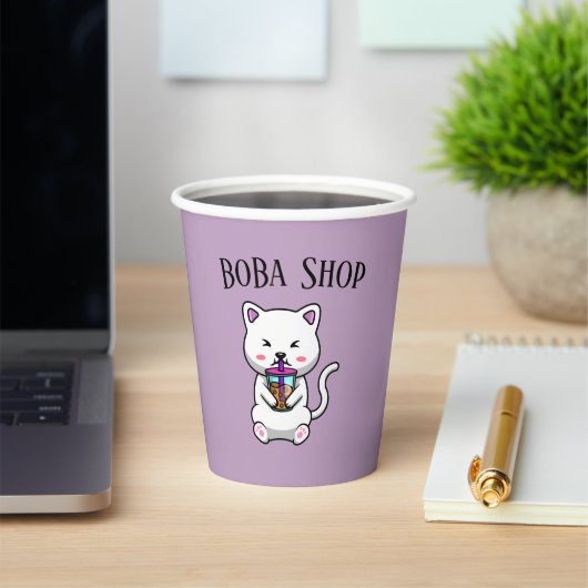 Boba Tee, Blubble Milch Tee Pappbecher (InSitu)