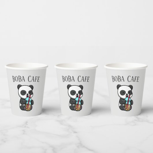 Boba Tee, Blubble Milch Tee Pappbecher (Multi)