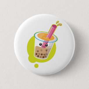 Boba Tee Button