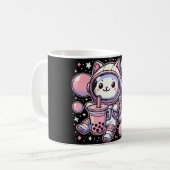 Boba Tee im Weltraum-Astronauten-Anime Kaffeetasse (Vorderseite Links)