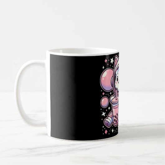 Boba Tee im Weltraum-Astronauten-Anime Kaffeetasse (Links)