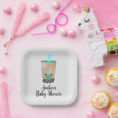 Boba Tee Inspirierte Babydusche Pappteller (Party)