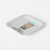 Boba Tee Inspirierte Babydusche Pappteller (Gewinkelt)