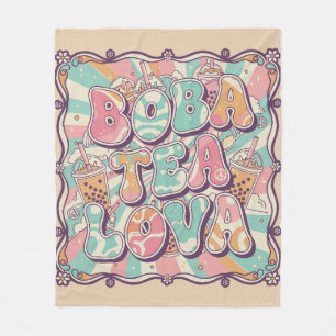 Boba-Tee-Liebhaberin Fleecedecke