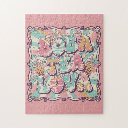 Boba-Tee-Liebhaberin Puzzle (Vertikal)