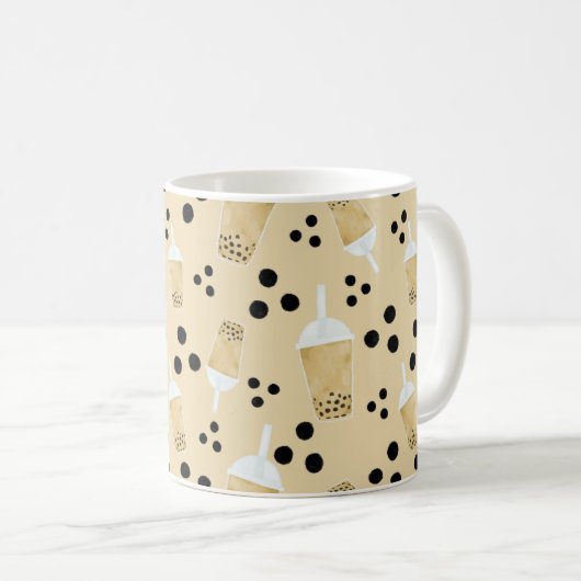 Boba-Tee und Dots-Kaffee-Tasse Kaffeetasse (VorderseiteRechts)