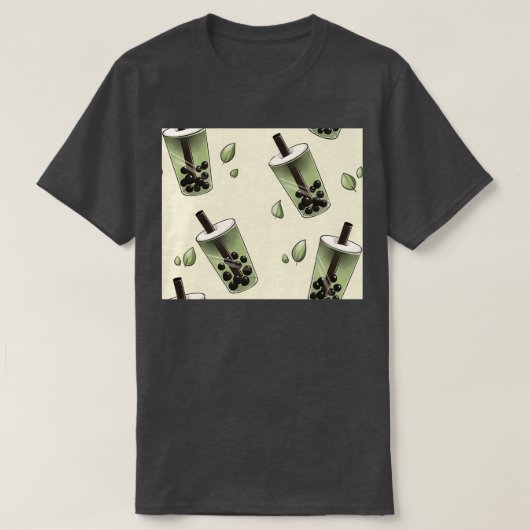 Boba-Teemuster T-Shirt (Design vorne)