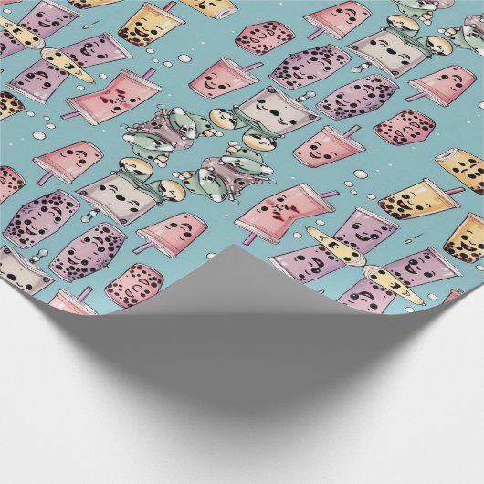 Boba Teeverpackungspapier Geschenkpapier (Ecke)