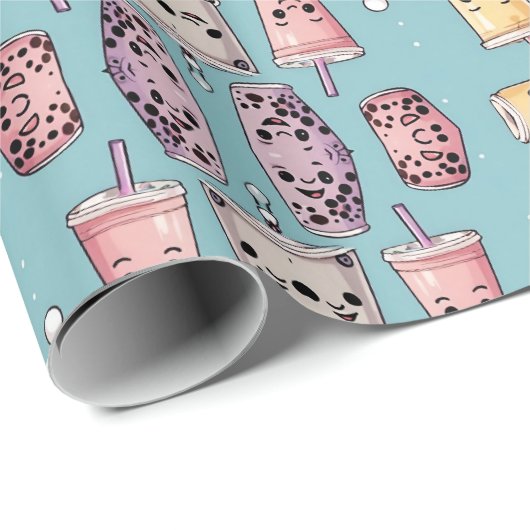 Boba Teeverpackungspapier Geschenkpapier (Rolleneckpunkt)