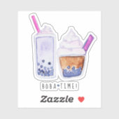 BOBA Time Bubble Tee Aufkleber (Blatt)