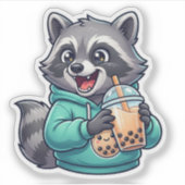 Boba Waschbär Aufkleber (Vorderseite)