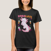 Bobalotl Axolotl Boba Tea Blubble Milk T-Shirt (Vorderseite)