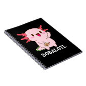 Bobalotl Axolotl Bubble Tea Notizblock (Rechte Seite)