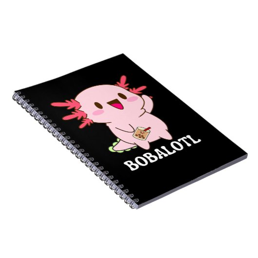 Bobalotl Axolotl Bubble Tee Notizblock (Rechte Seite)