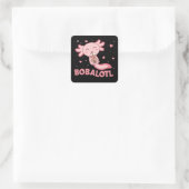 Bobalotl Axolotl Lovers Sweet Animals Bubble Tee S Quadratischer Aufkleber (Tasche)