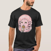 Bobalotl Axolotl Milk Tea Axolotl Drinking Boba Te T-Shirt (Vorderseite)