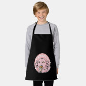 Bobalotl Cute Axolotl Boba Bubble Milk Tea Schürze (Getragen)