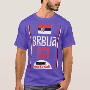 Boban Marjanovic Retro Serbien Euro Basketball Fan T-Shirt
