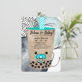 Bobas für Baby Boba Tee Inspiriertes Budget Einladung