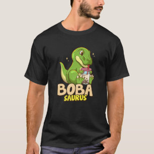 Bobasaurus Niedlich Dinosaurier Boba Blubble Milk T-Shirt