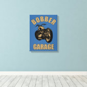 Bobber Garage Leinwanddruck (Insitu (Holzboden))