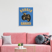 Bobber Garage Leinwanddruck (Insitu (Wohnzimmer))