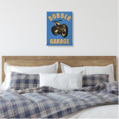 Bobber Garage Leinwanddruck (Insitu (Schlafzimmer))
