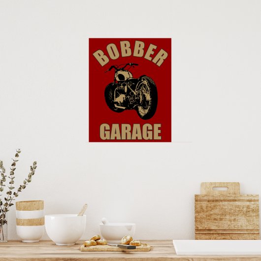 Bobber Garage Poster (Küche)