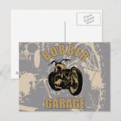 Bobber Garage Postkarte (Vorne/Hinten)