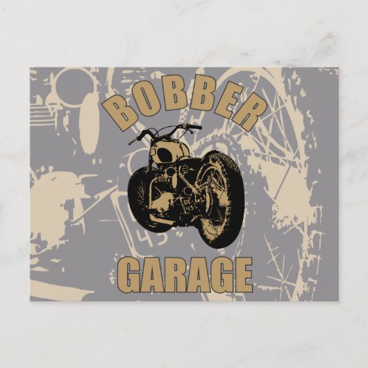 Bobber Garage Postkarte (Vorderseite)