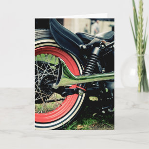 Bobber Harley Motorrad-Geburtstagskarte Karte