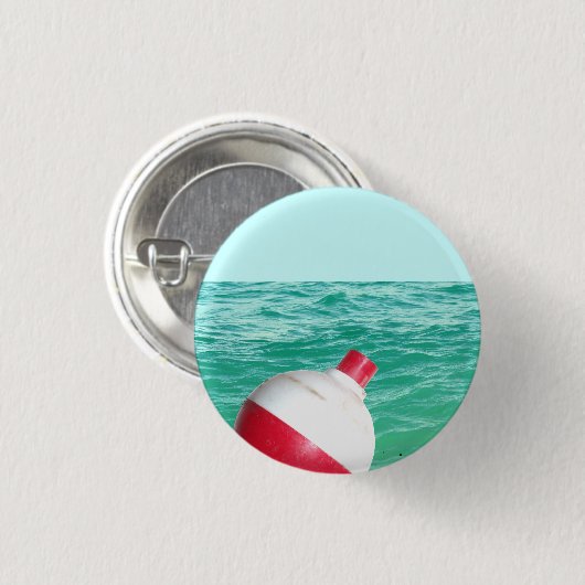 Bobber im Wasser fischen Button (Vorne & Hinten)