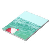 Bobber im Wasser fischen Notizblock (Rotiert)