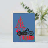 Bobber Motorbike Postkarte (Stehend Vorderseite)