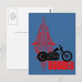Bobber Motorbike Postkarte (Vorne/Hinten)