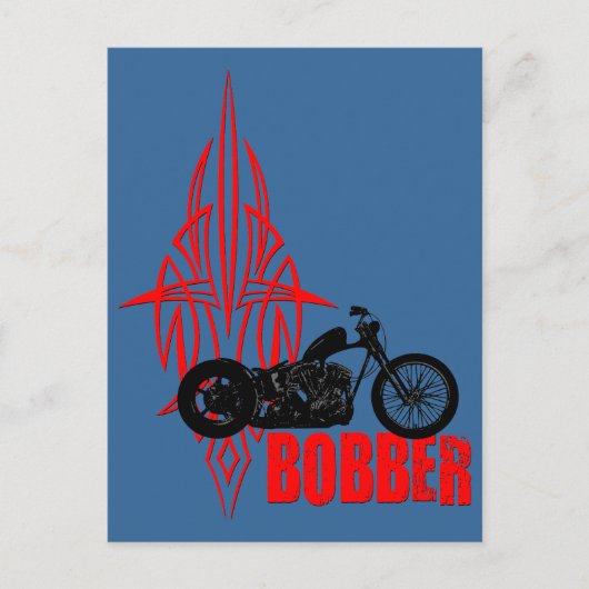 Bobber Motorbike Postkarte (Vorderseite)