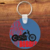 Bobber Motorbike Schlüsselanhänger (Vorderseite)