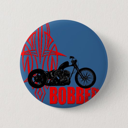 Bobber-Motorrad Button (Vorderseite)