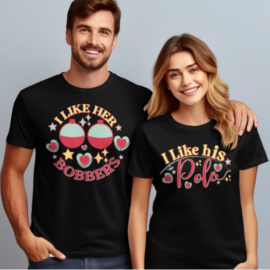 Bobbers Valentinstag Couple Matching Funny Match Sweatshirt