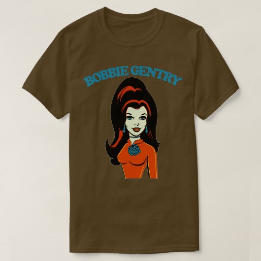 Bobbie Gentry Retro Style Lüfterdesign T-Shirt (Design vorne)