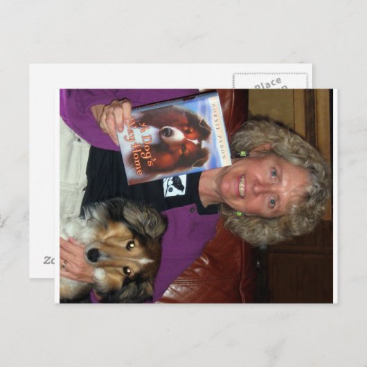 Bobbie Pyron Author of A Dog's Way Zuhause Postkarte (Vorne/Hinten)