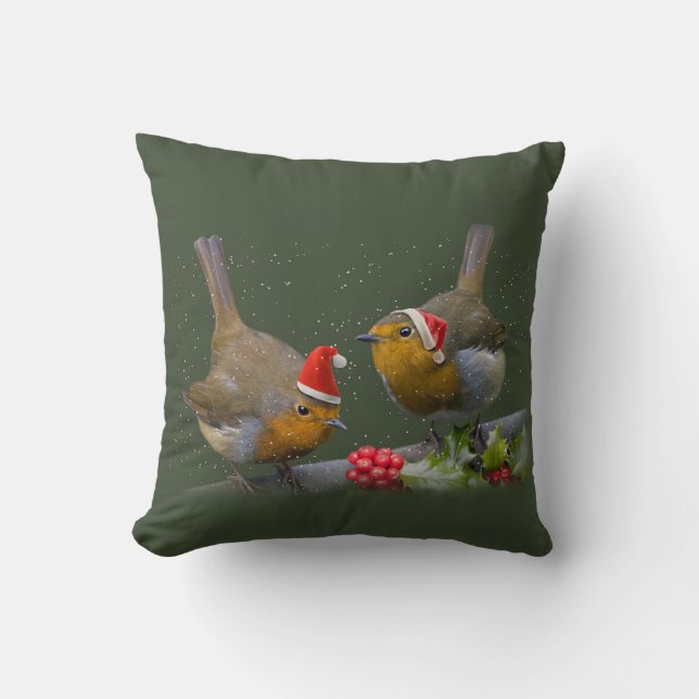 Bobbin' Robins Pillow Kissen (Vorderseite)