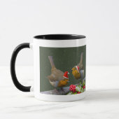 Bobbin' Robins Weihnachtsfeier-Tasse Tasse (Links)