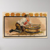 Bobbing für Äpfel Poster (Vorne)