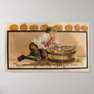 Bobbing für Äpfel Poster